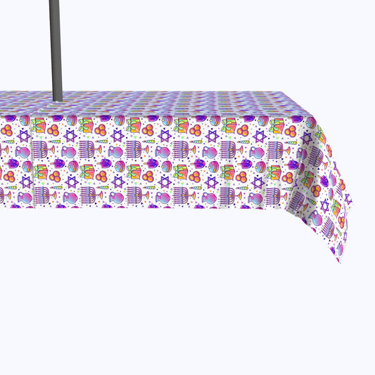 Purple Tint Hanukkah Outdoor Rectangles