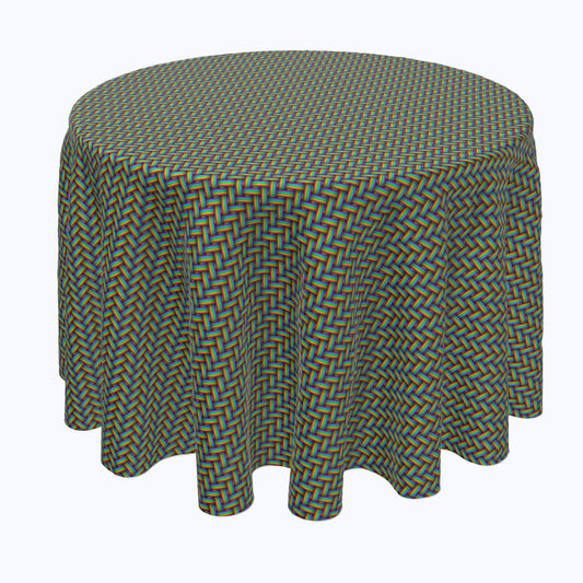 Rainbow Herringbone Weave Rounds