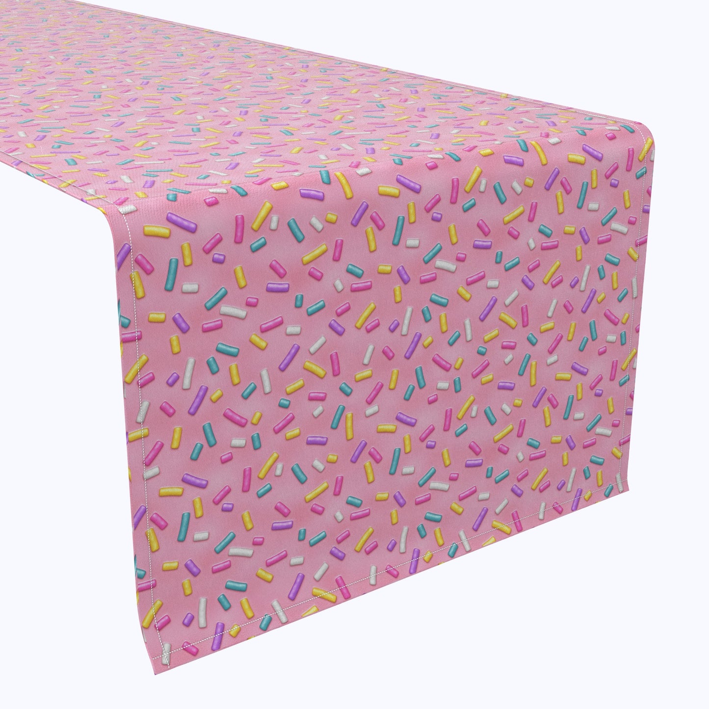Rainbow Sprinkles Pink Table Runners