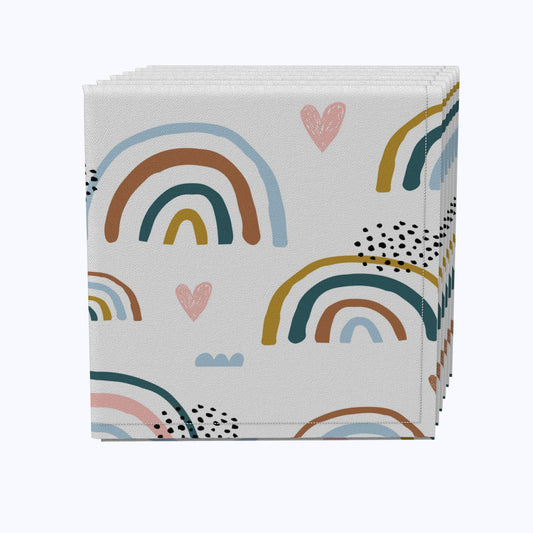 Rainbows & Hearts Napkins