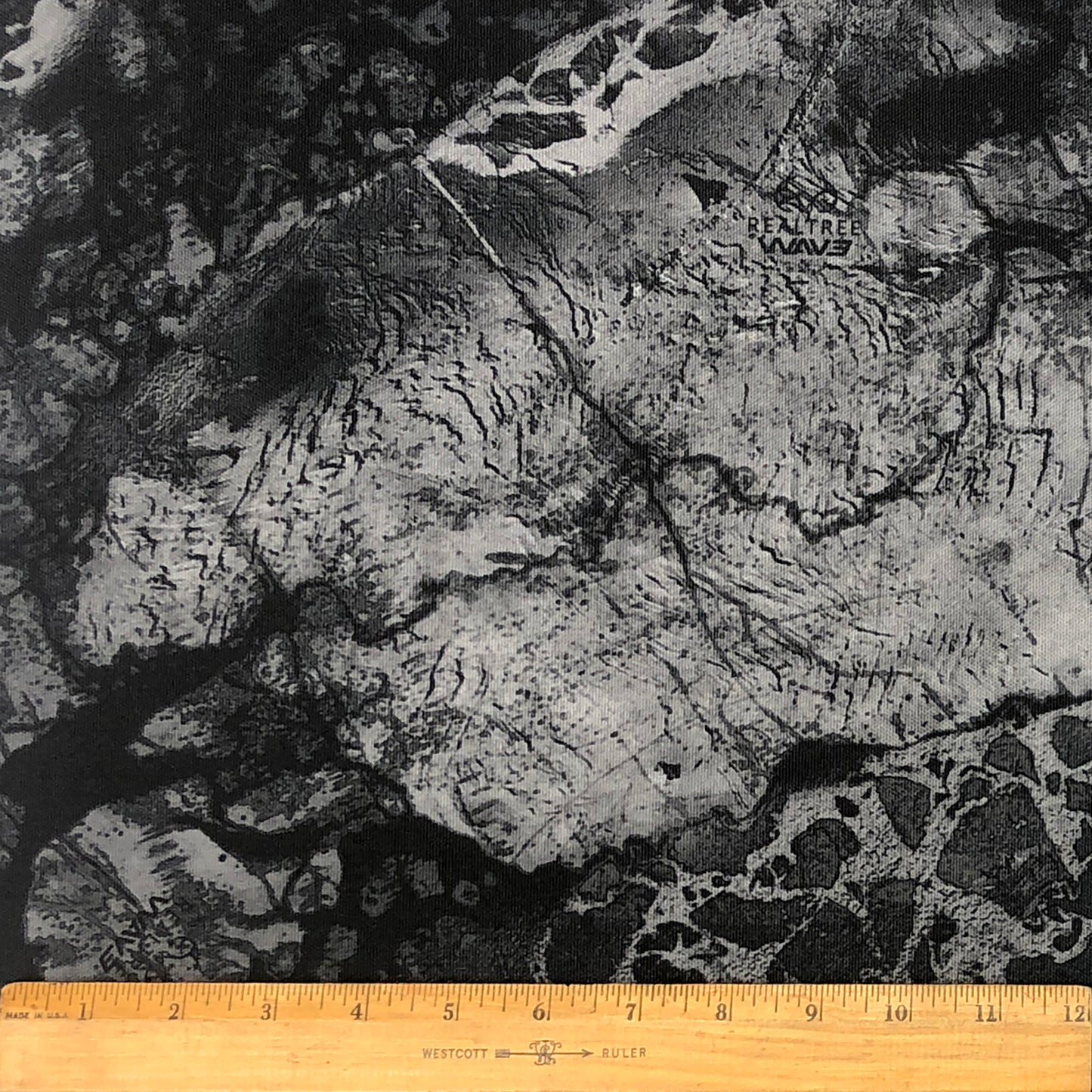 Wav3 Dark Printed Fabric Yardage