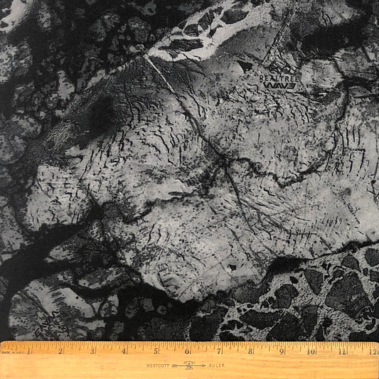 Wav3 Dark Printed Fabric Yardage