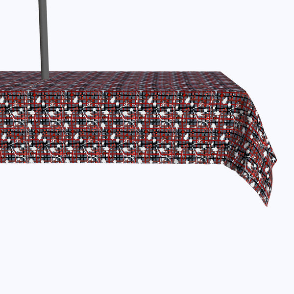 Red Beautiful Berry Weave Outdoor Rectangles
