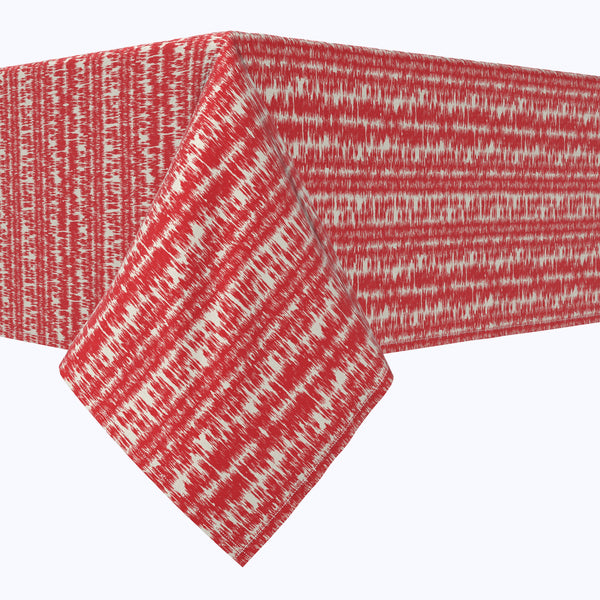 Red Ikat Design Cotton Rectangles