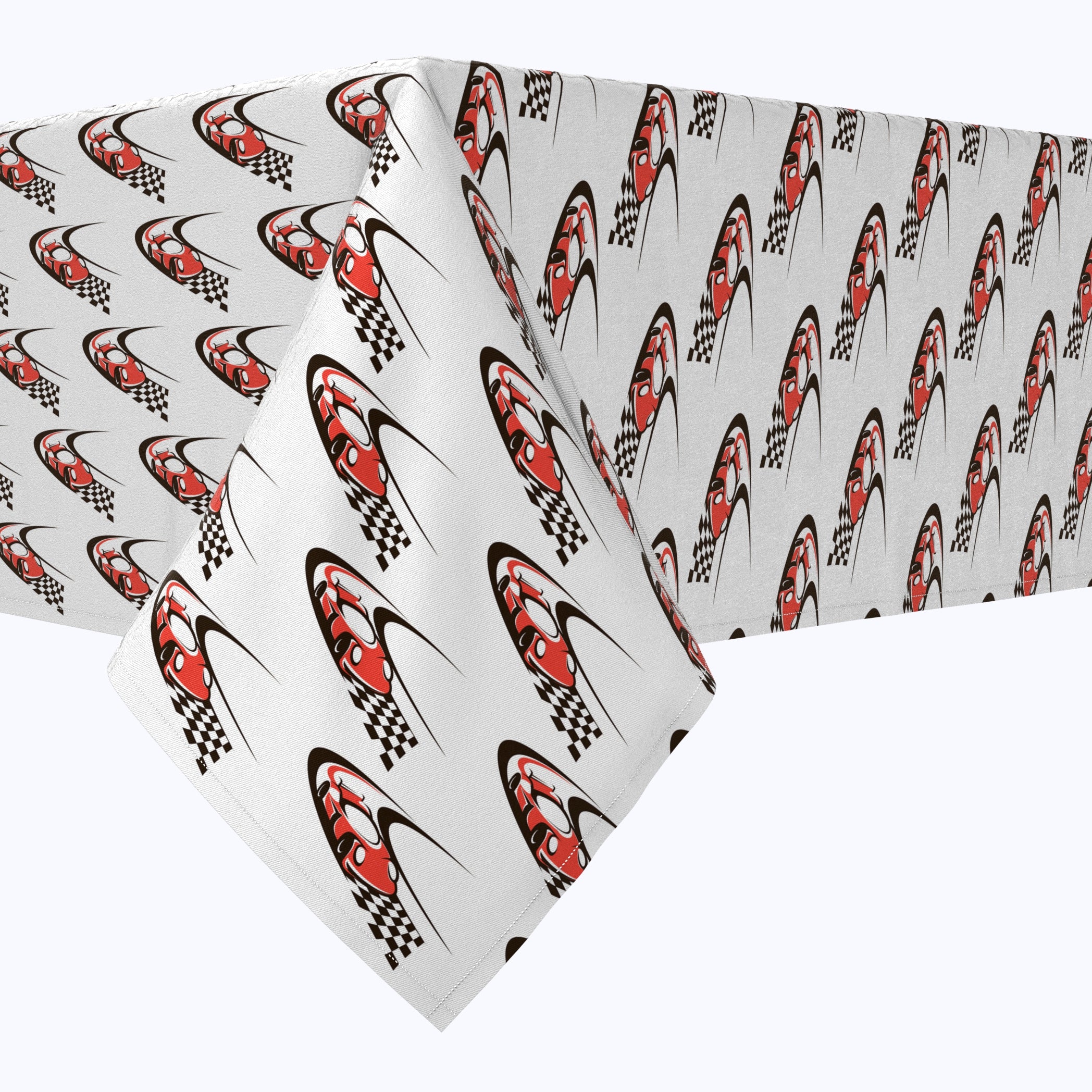 Red Speed Racer Cotton Rectangles – Tablecloth.com