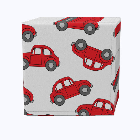 Red Vintage Cars Napkins