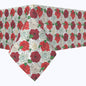Red & White Rose Sketches Squares