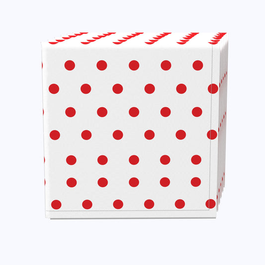 Red Nautical Dots Napkins
