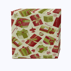 Retro Christmas Gift Boxes Cotton Napkins