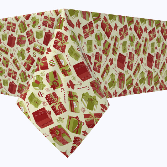 Retro Christmas Gift Boxes Cotton Squares
