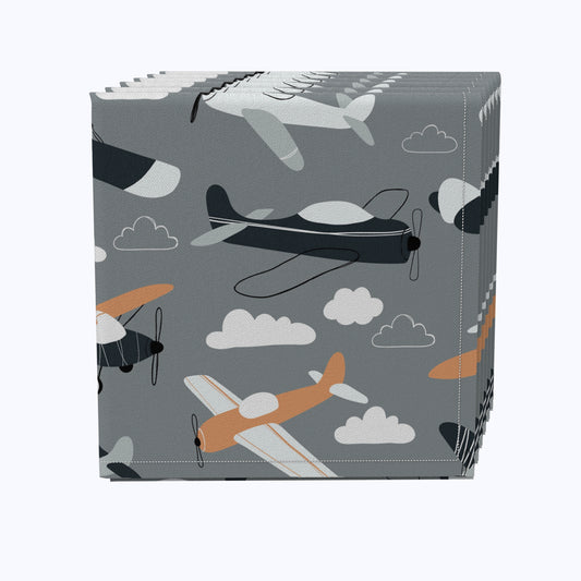 Retro Planes in the Sky Napkins
