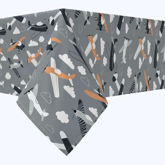 Retro Planes in the Sky Cotton Rectangles