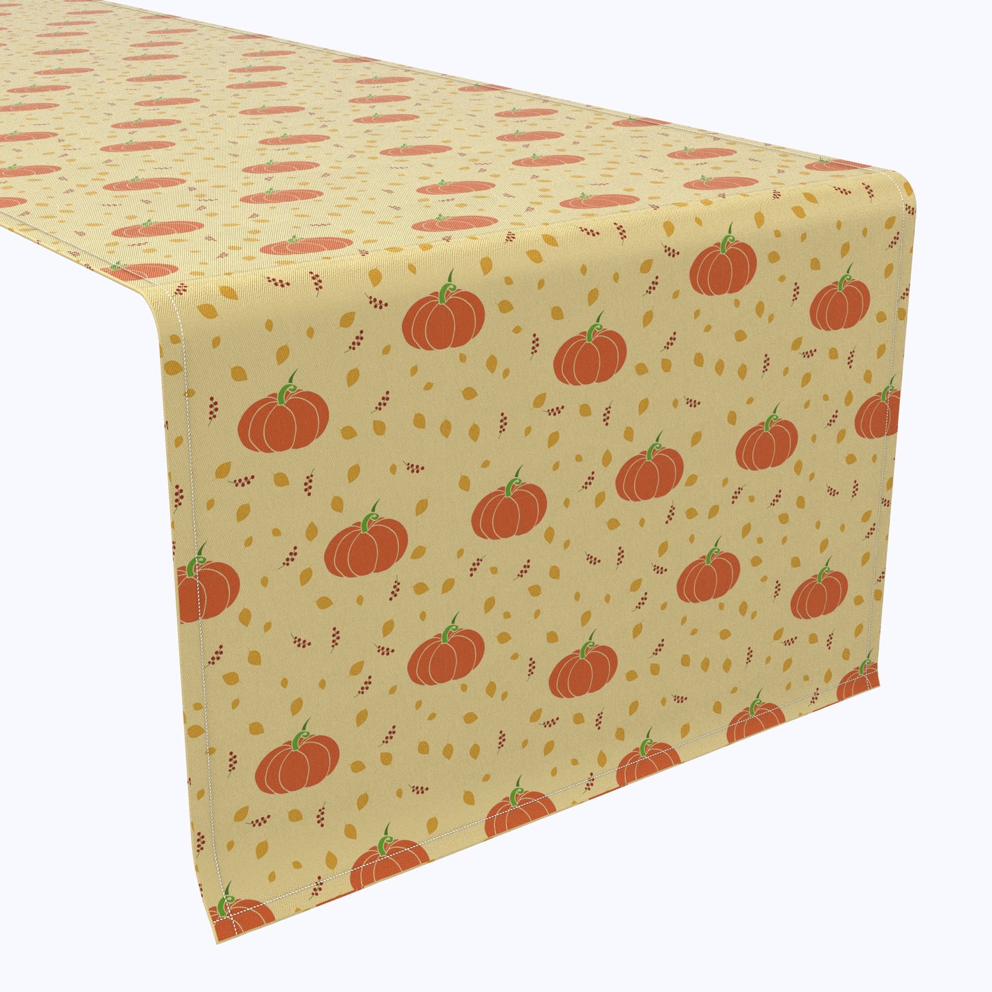 Retro Pumpkins & Leaves Table Runners
