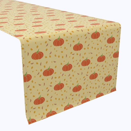 Retro Pumpkins & Leaves Table Runners