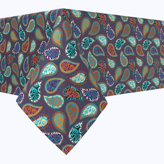 Retro Swirls Patchwork Squares