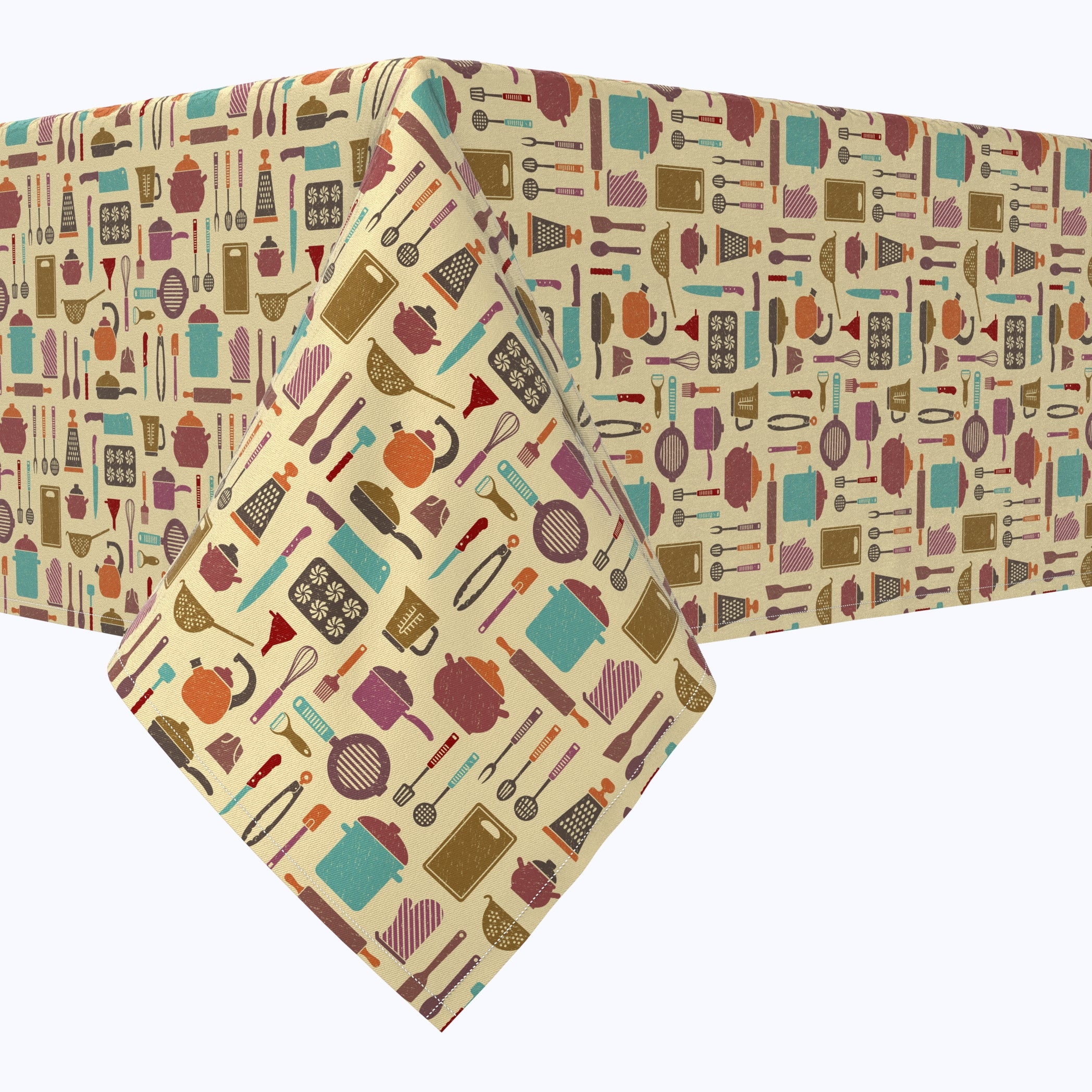 Retro in the Kitchen Cotton Rectangles – Tablecloth.com