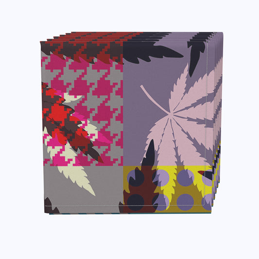 Retro Leaf Napkins
