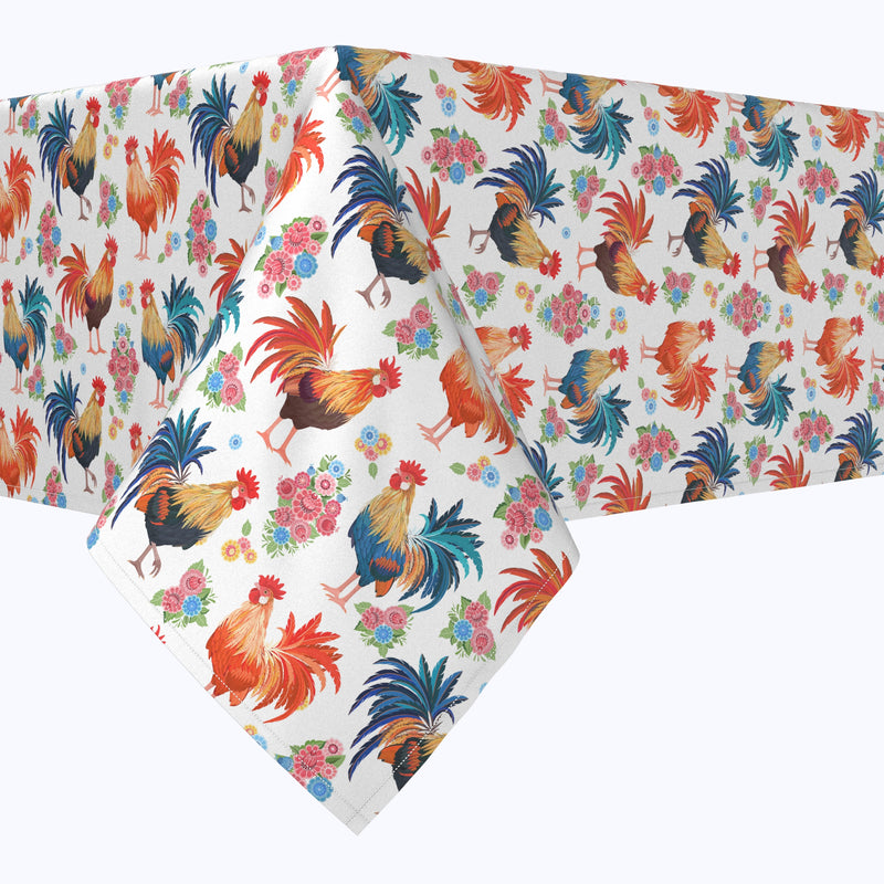 Rise & Shine Roosters Square Tablecloths