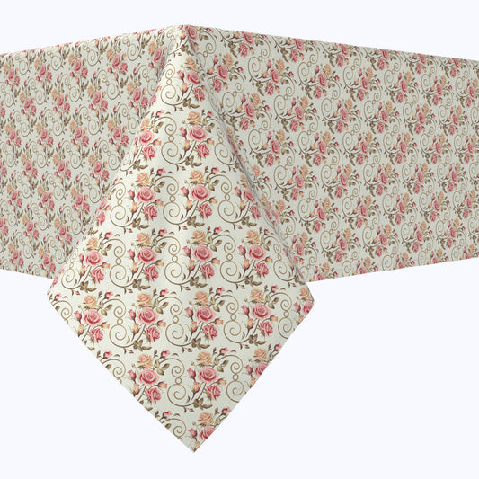 Roses & Swirls Cotton Rectangles
