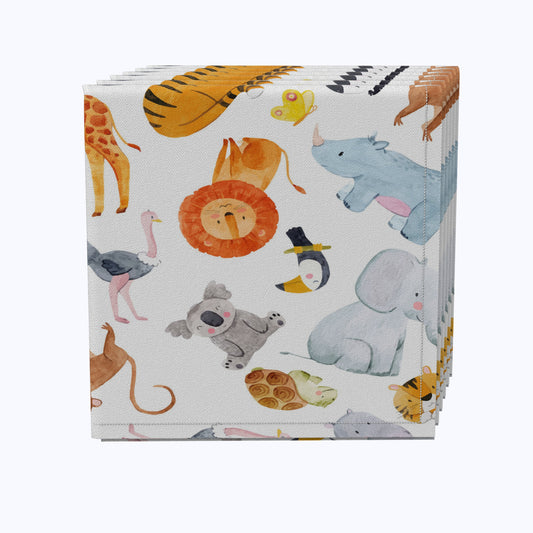 Safari Animals Watercolor Napkins
