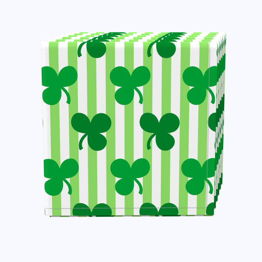 Shamrocks in Stripes Napkins