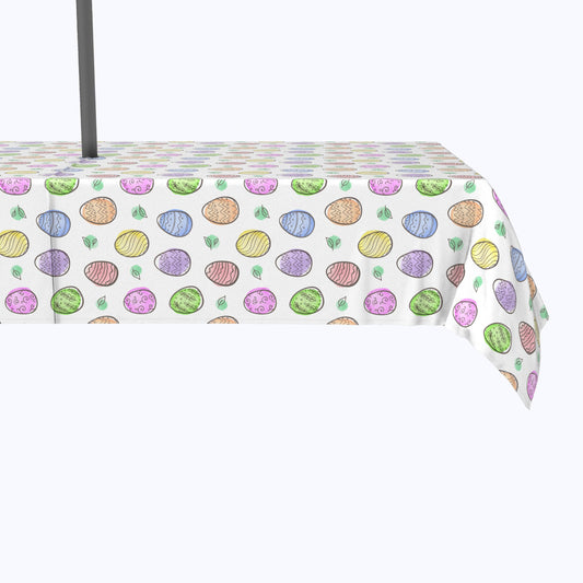 Simple Eggs and Watercolor Blots Outdoor Rectangles
