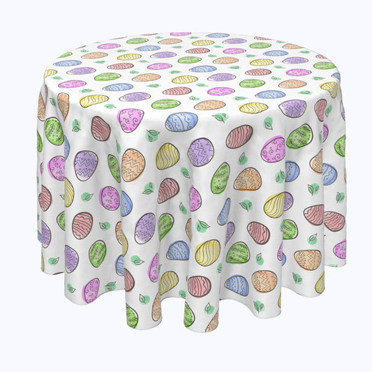 Simple Eggs and Watercolor Blots Rounds