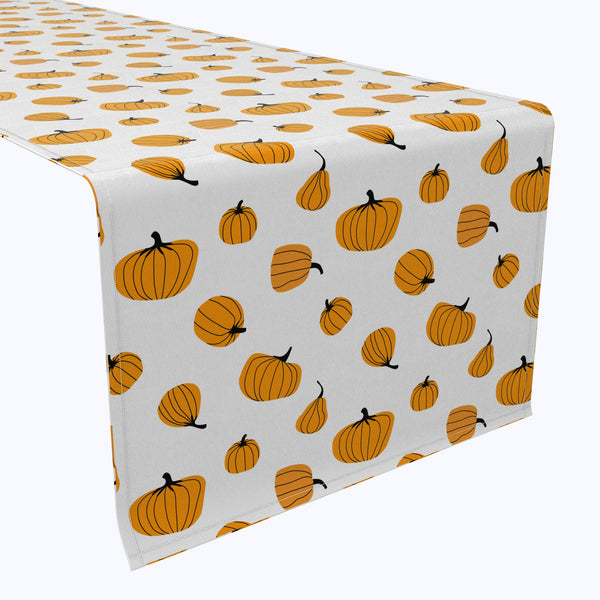 Simple Pumpkin Design Cotton Table Runners