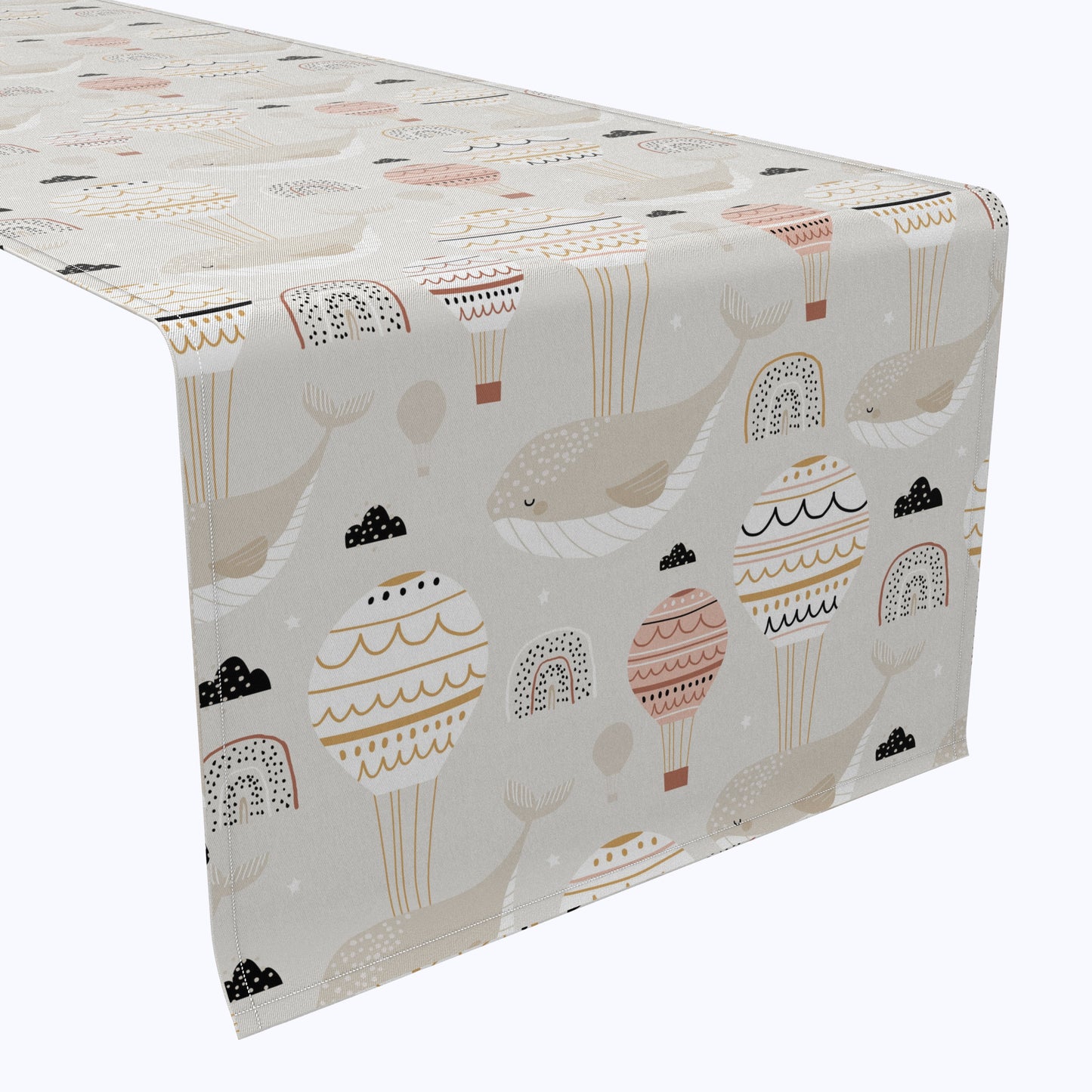 Sleeping Whales & Hot Air Balloons Table Runners
