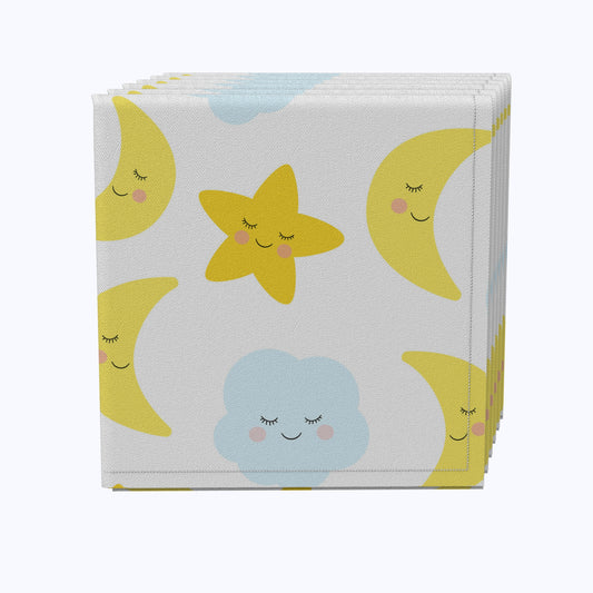 Sleepy Time Clouds, Stars & Moons Napkins