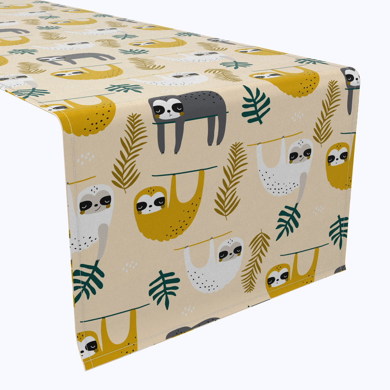 Sloths Hanging Around Table Runners