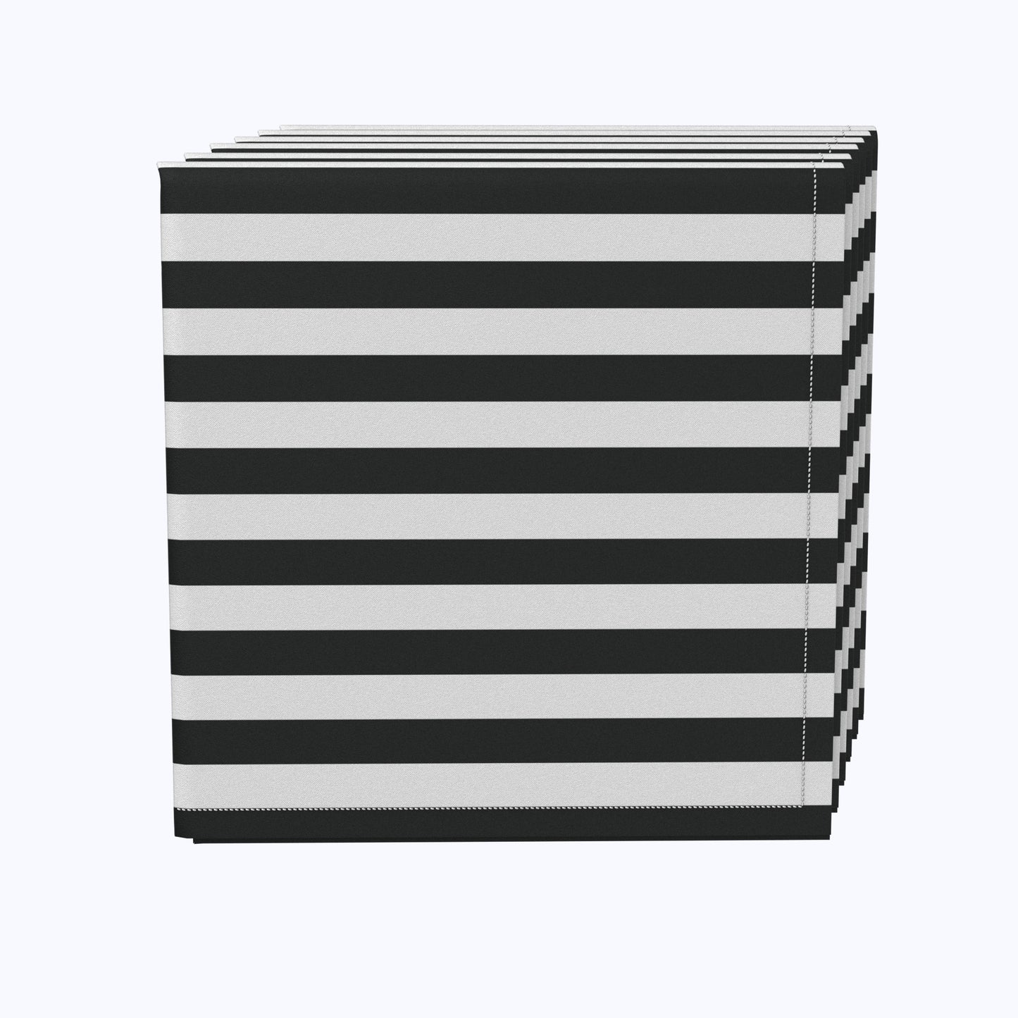 Small Stripes, Black Napkins