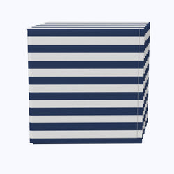 Small Stripes, Navy Napkins