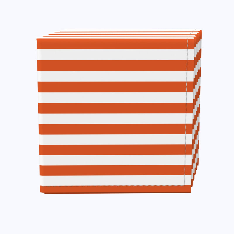 Small Stripes, Orange Napkins