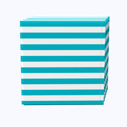 Small Stripes, Turquoise Napkins