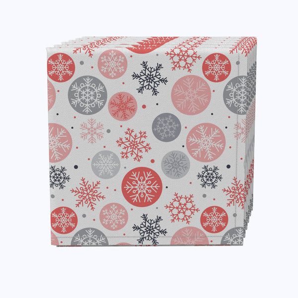 Snowflakes in Ornaments Napkins