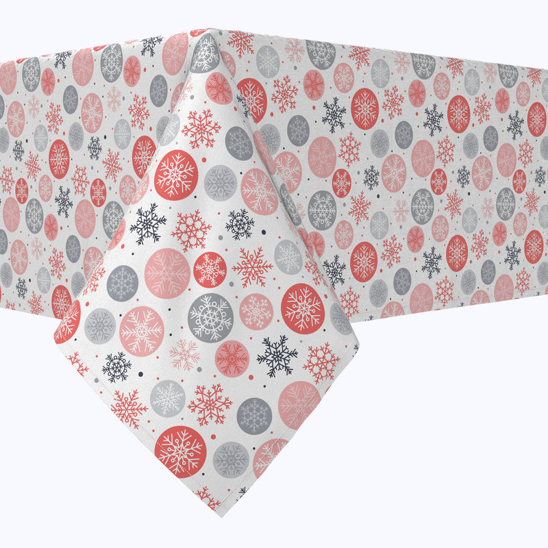 Snowflakes in Ornaments Cotton Rectangles