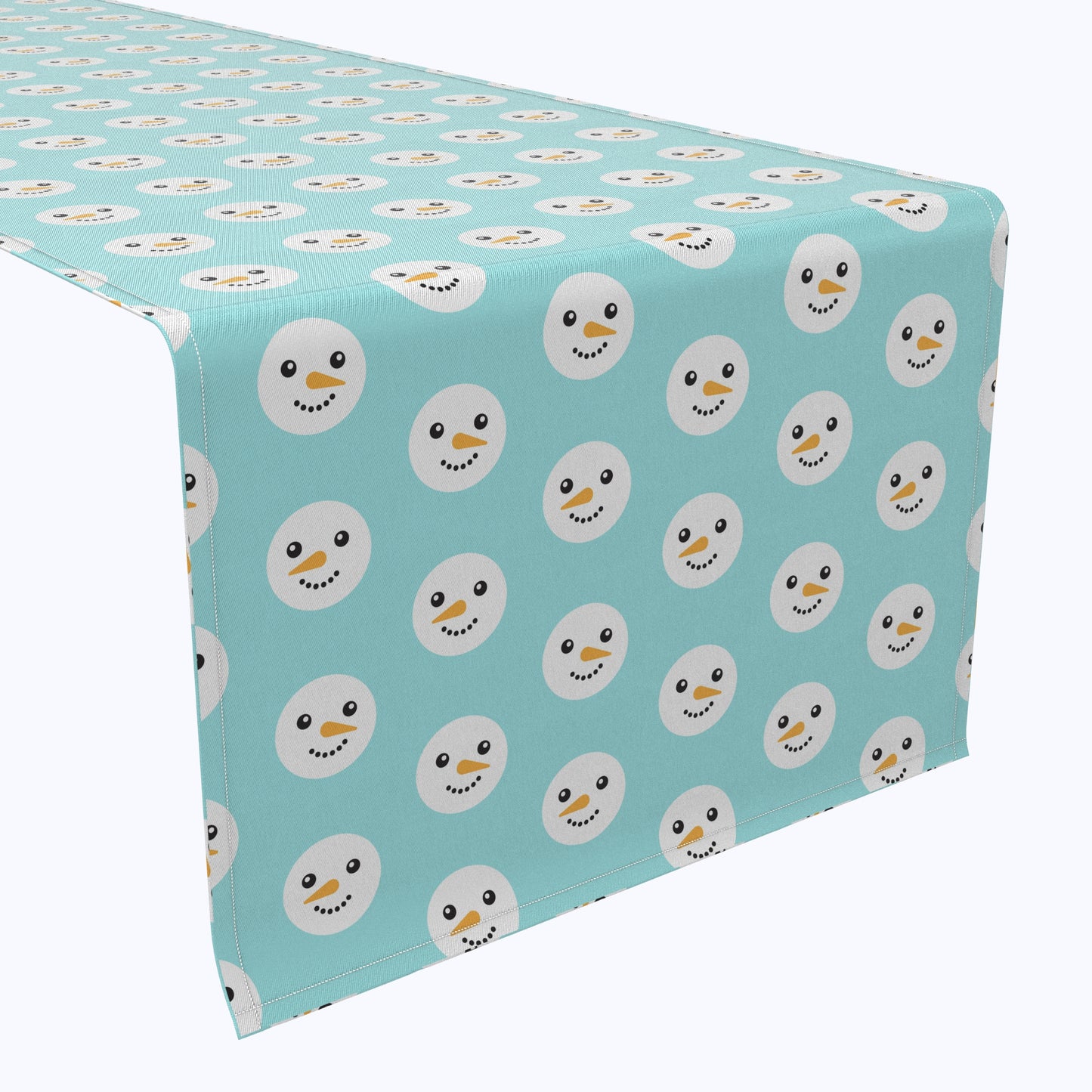 Snowman Faces Cotton Table Runners