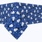 Snowmen on Blue Background Cotton Rectangles