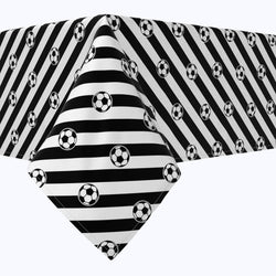 Soccer Ball Stripe Cotton Rectangles