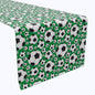 Soccer Balls Green Table Runners