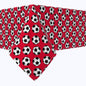 Soccer Balls Red Tablecloths