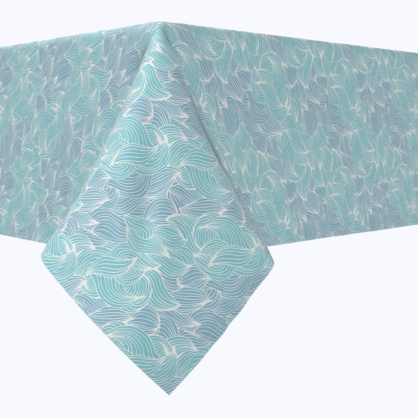 Splashes of Waves Cotton Rectangles