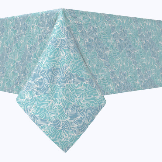 Splashes of Waves Cotton Rectangles