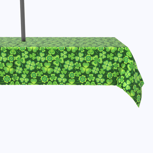 Spring Cartoon Clovers Outdoor Rectangles