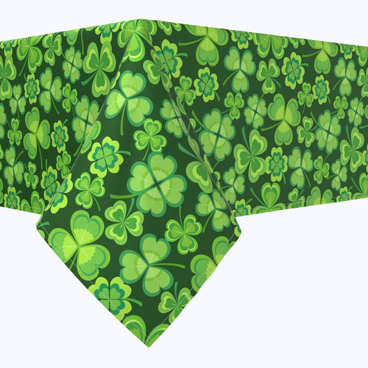 Spring Cartoon Clovers Rectangles