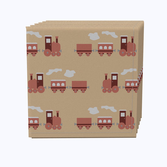Steam Locomotives Napkins