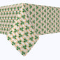 Stenciled Orange & Green Shamrocks Cotton Rectangles