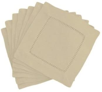 Hemstitch Cocktail Napkins 6 x 6 ( 1 dozen)