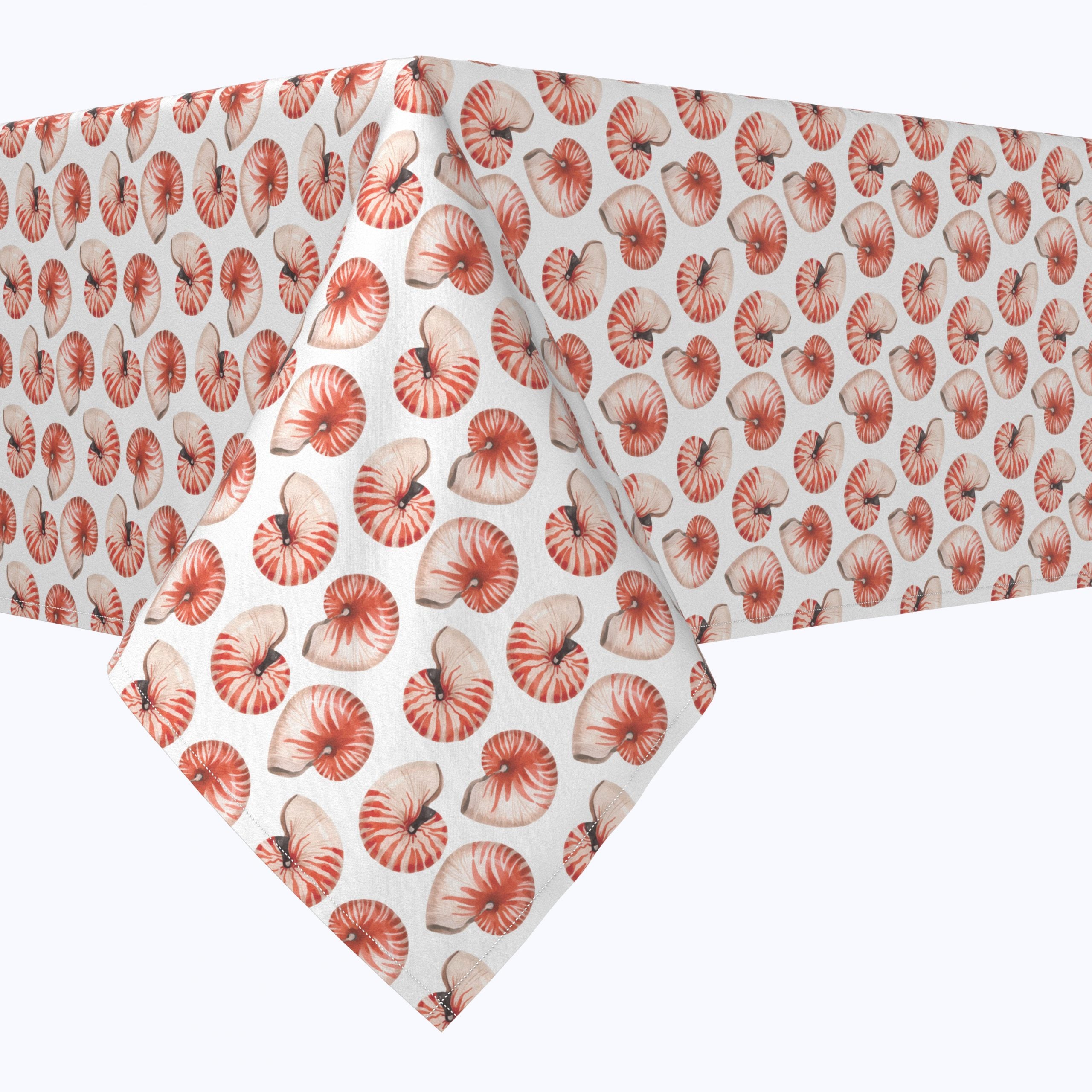 Striped Nautical Shells Rectangles – Tablecloth.com